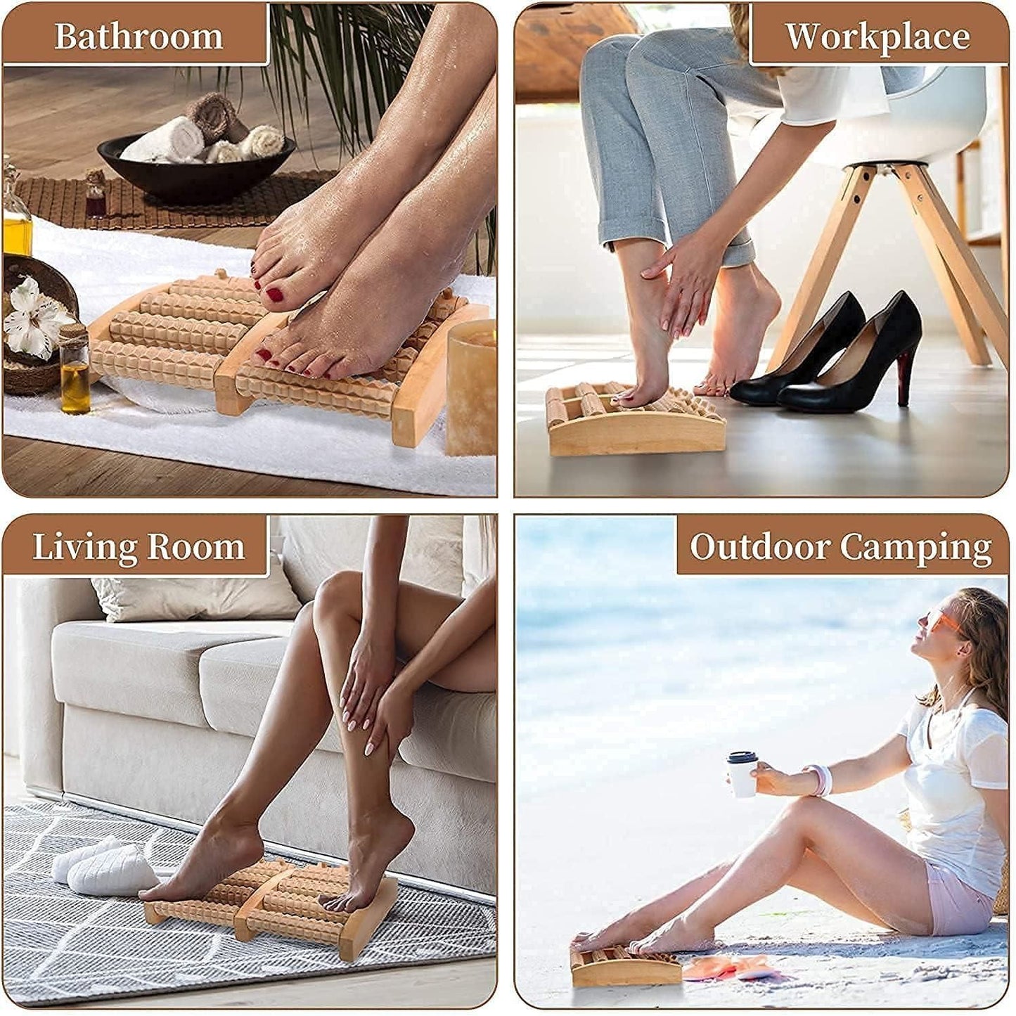 SoleCraft – Wooden Foot Therapy Roller