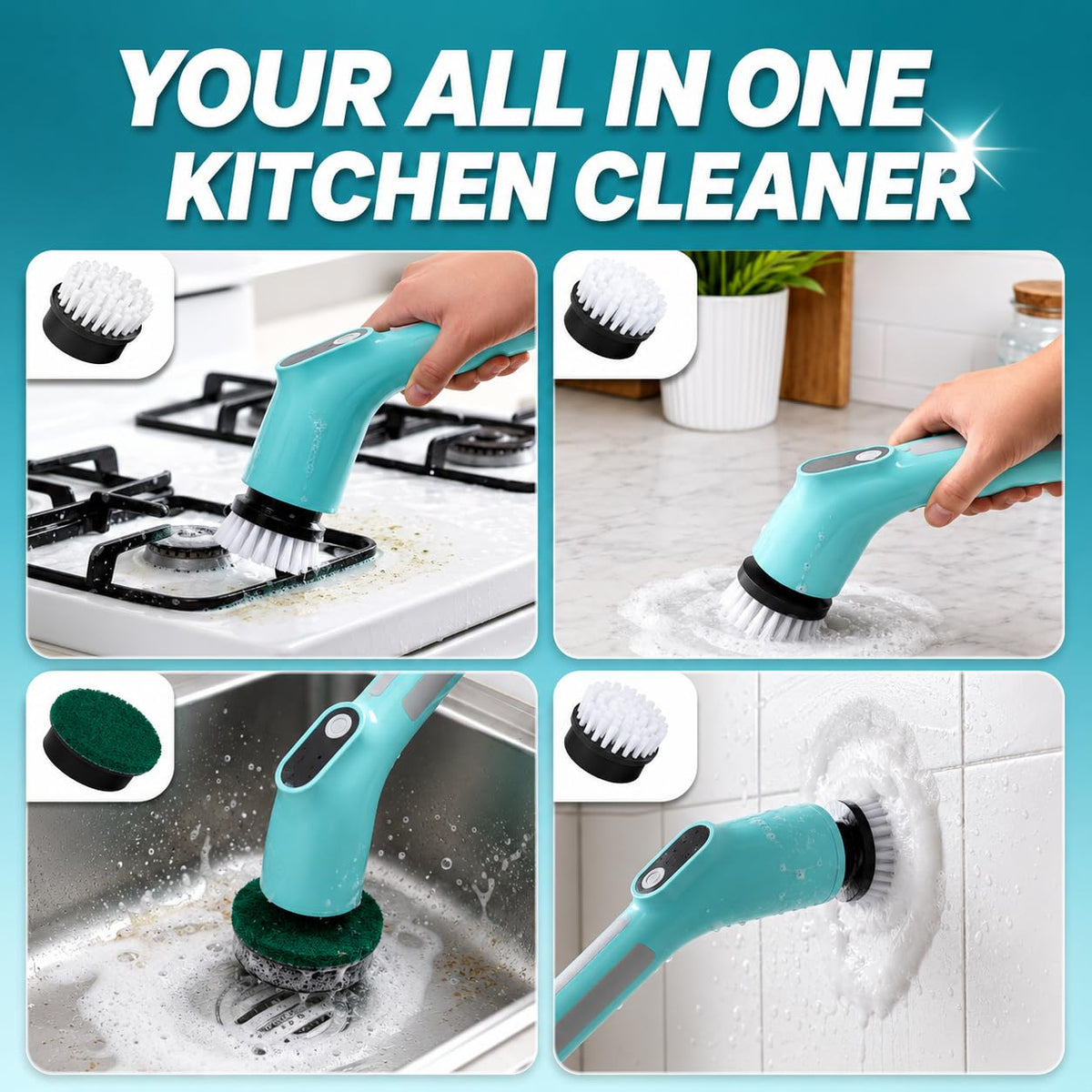 8-in-1 Effortless Power Cleaning System