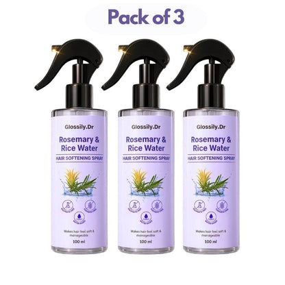 HairLux Botanics – Rosemary & Rice Water Hair Elixir Set - Pack of 3