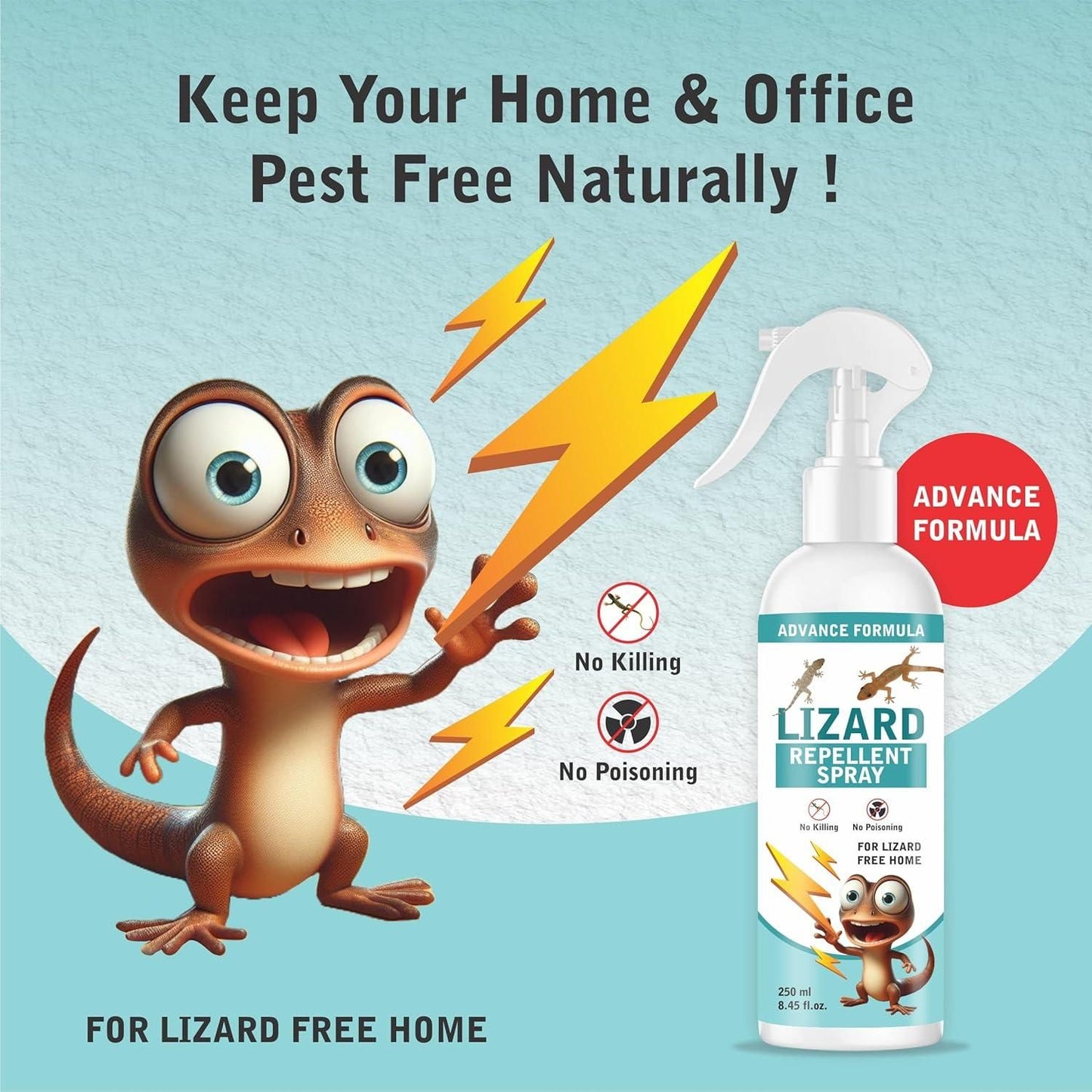 ShieldHome – Natural Cedarwood Lizard & Pest Repellent Spray -  Pack of 2
